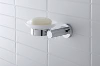 Duravit D-Code Seifenschale wandhängend, links, chrom