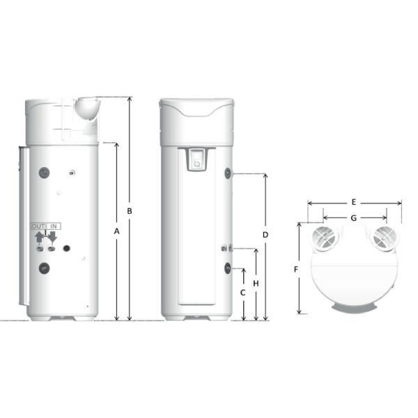 Austria Email EHT Revolution Warmwasser-Wärmepumpe 270 Liter