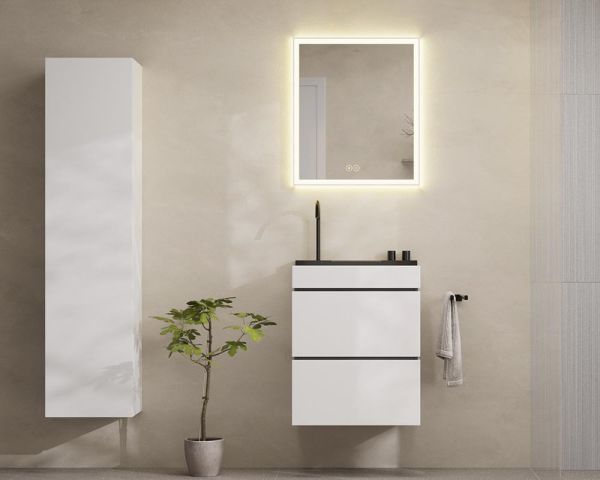 hansgrohe Avalegra AquaUnit Waschbecken 58x48cm ohne Ablage, Armatur in brushed black chrome