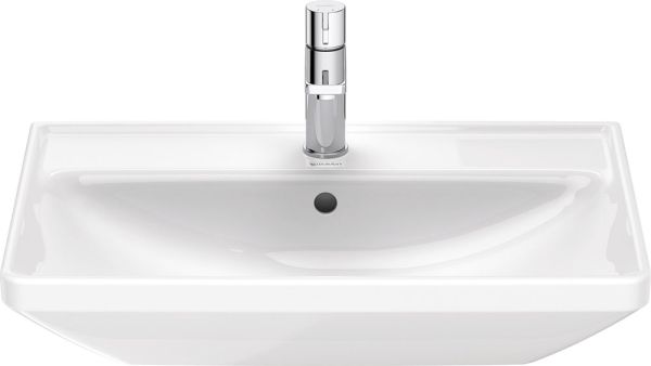 Duravit D-Neo Waschtisch rechteckig 65x44cm, mit Hahnloch und Überlauf, weiß