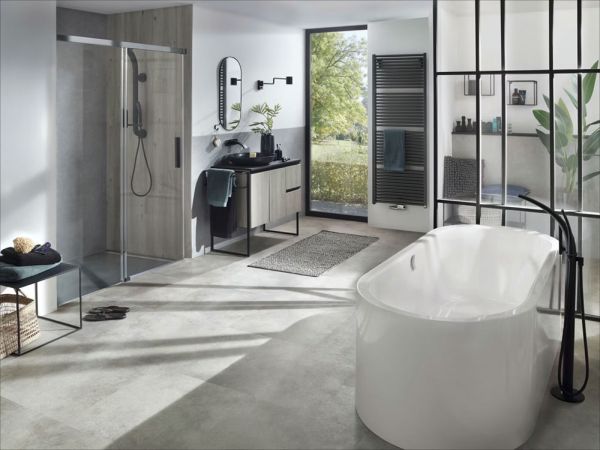 Kaldewei Meisterstück Centro Duo Oval freistehende Badewanne 170x75cm, weiß mit Perl-Effekt Mod.1127