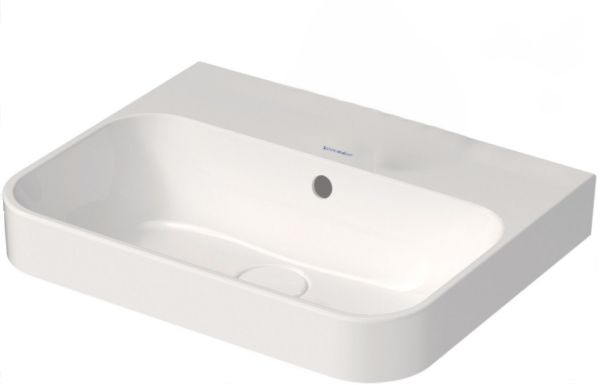 Duravit Happy D.2 Plus Aufsatzbecken 50x40cm rechteckig, ohne Hahnloch, WonderGliss, weiß