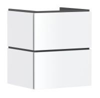 hansgrohe Xilesa E Unterschrank 53x47cm für Waschtisch, 2 Schubkästen, Grifffuge, weiß matt 54252700