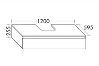 Vorschau: Burgbad Cube Waschtischunterschrank 120x59,5cm, 1 Auszug, passend zu Grohe Cube