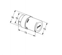 Vorschau: Danfoss Design-Fühlerelement RAX eingebauter Fühler, chrom