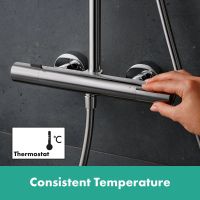 Vorschau: hansgrohe Pulsify S Puro Duschsystem 260 mit Ecostat Fine & 3 jet Handbrause