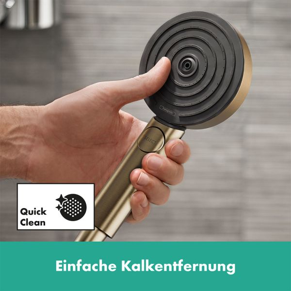 Hansgrohe Pulsify Select Handbrause 105 3jet Relaxation, brushed bronze
