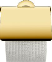 Vorschau: Duravit Starck T Papierrollenhalter mit Deckel, zum Schrauben/Kleben, gold 0099403400