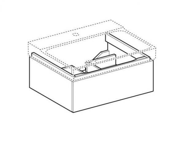 Geberit Xeno² Waschtischunterschrank mit 1 Auszug