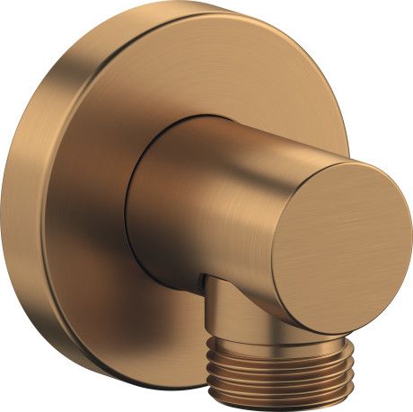 Duravit Wandanschlussbogen, bronze gebürstet