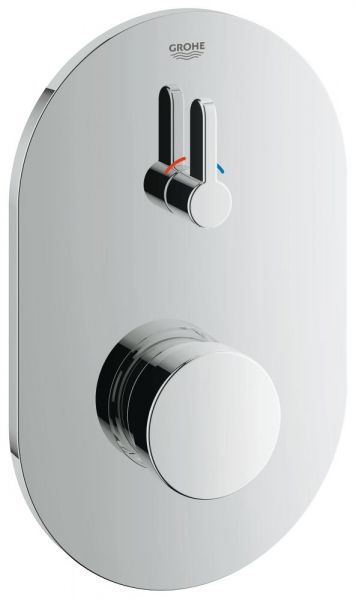 Grohe Eurosmart CT Selbstschluss-Brausebat. m. Mischung und einstellbarem Temperaturbegrenzer, chrom