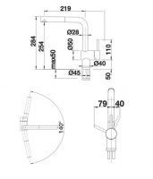 Vorschau: Blanco Linus-S Einhebel-Küchenmischer mit ausziehbarem Auslauf, SILGRANIT®-Look