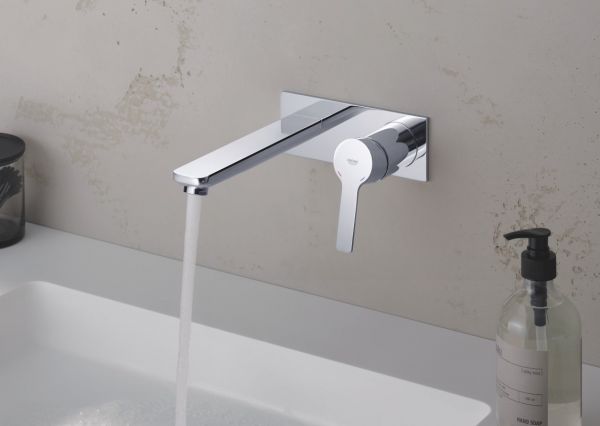 Grohe Lineare 2-Loch-Waschtischbatterie, Ausladung 207mm
