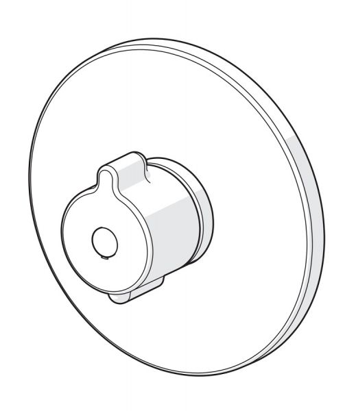 Hansa Hansaclinica Fertigmontageset Brause-Thermostat-Batterie m. Funktionseinheit, Unterputz, chrom