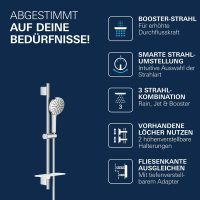 Vorschau: Grohe Vitalio Joy+ 120 Brausestangen-Set mit AquaBooster Handbrause, 3 Strahlarten, chrom 1348660000
