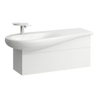 Vorschau: Laufen IL BAGNO ALESSI ONE Waschtischunterbau 1200, 1 Schublade, Siphonausschnitt links