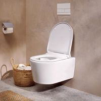 Vorschau: hansgrohe EluPura S Wand-WC Set 540 AquaHelix Flush mit WC-Sitz Slim SoftClose, weiß