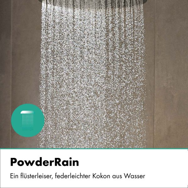 hansgrohe Rainfinity Kopfbrause 250 EcoSmart 1 Strahlart mit Wandanschluss, brushed bronze