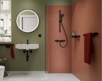 Vorschau: hansgrohe Activera S Duschset 95 1jet EcoSmart mit Duschstange 65cm, schwarz matt