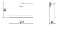 Vorschau: Lineabeta DADO Handtuchring 61215.29