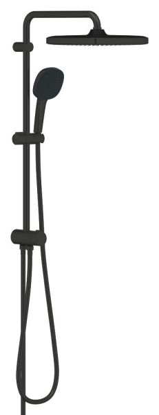 Grohe Tempesta System 250 Cube Flex Duschsystem 60cm mit Umstellung, schwarz matt