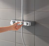 Vorschau: Grohe Euphoria SmartControl System 310 Cube Duo Duschsystem mit Thermostatbatterie