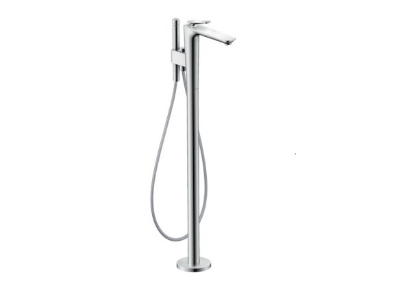 Axor Citterio C Cubic Cut Einhebel-Wannenarmatur, bodenstehend, chrom 49441000