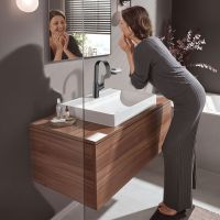 Vorschau: hansgrohe Vivenis Waschtischarmatur 210, Schwenkauslauf, brushed black chrome