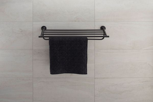 Duravit Starck T Handtuchablage wandhängend, schwarz matt 0099444600