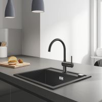 Vorschau: Grohe Minta Küchenarmatur C-Auslauf schwarz matt 32917KS0 