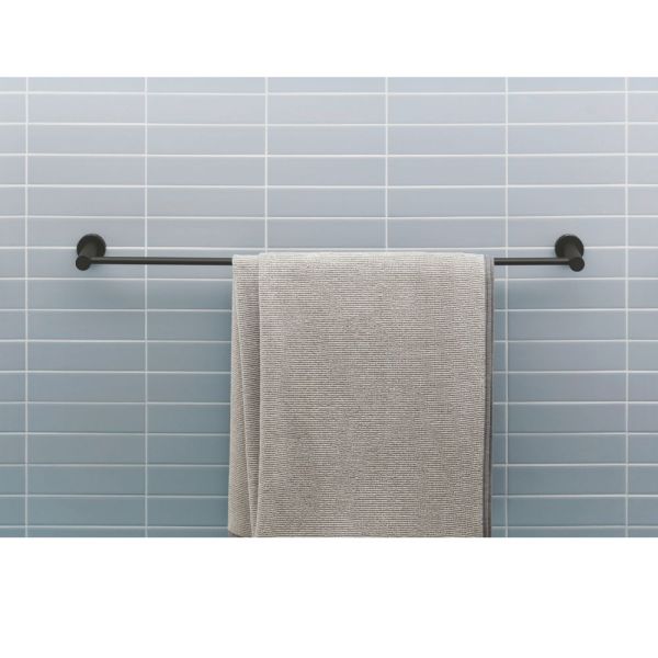 Duravit D-Code Badetuchhalter 84,8cm, schwarz matt