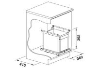 Vorschau: Blanco Universal Bag XL 40 Abfallsammler, schwarzgrau