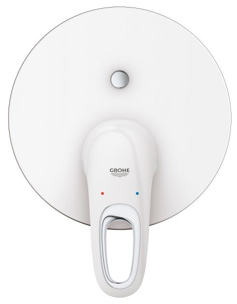 Grohe Eurostyle Einhand-Wannenbatterie, offener Hebelgriff, moon white