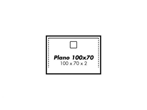 Polypex PLANO 100x70 Duschwanne 100x70x2cm