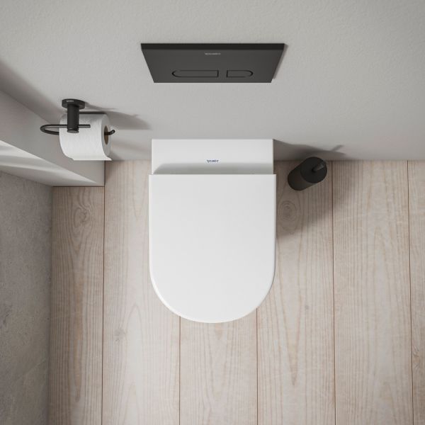 Duravit D-Code Wand-WC rimless Set mit SoftClose WC-Sitz 54x37cm, weiß 45130900A1