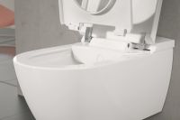 Vorschau: Villeroy&Boch Combipack ViClean-I100 Dusch-WC spülrandlos DirectFlush, weiß CeramicPlus