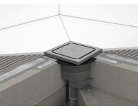 Vorschau: hansgrohe RainDrain Spot Plus Punktablauf 15x15cm, höhenverstellbar, edelstahl gebürstet 56225800