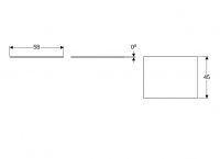 Vorschau: Geberit Xeno² Glasablage 58x0,8x45cm_1