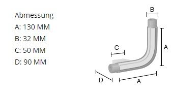 Smedbo Living Verbindungselement L-form links, chrom FK831