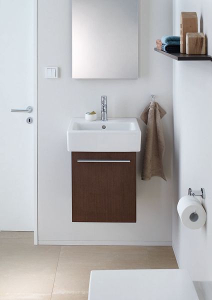 Duravit Vero Waschtisch rechteckig 50x47cm, 1 Hahnloch, mit Überlauf, weiß 0454500000