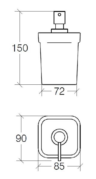 lineabeta GRELA Seifenspender mit lackiertem Deckel