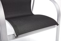 Vorschau: KETTLER Tampa Stappelsessel mit Armlehnen, silber/charcoal