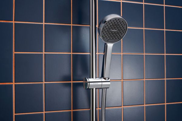 hansgrohe Activera Select S Duschset 95 2jet EcoSmart mit Duschstange Varia 72cm, chrom
