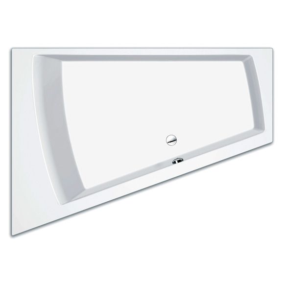 Repabad Genf Duo Eck Badewanne 180x130/65cm, Raumecke links, weiß