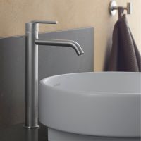 Vorschau: Duravit Balcoon Waschtischarmatur XL, edelstahl gebürstet BA1043002070