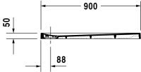 Vorschau: Duravit Stonetto Duschwanne quadratisch 90x90cm, Mineralguss