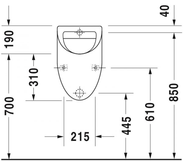 Duravit Fizz Urinal, weiß