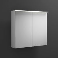 Vorschau: Burgbad Junit Spiegelschrank mit horizontaler LED-Beleuchtung, 2 Spiegeltüren, 70,6x67cm SPIY070PN380