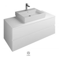 Vorschau: Burgbad Cube Waschtischunterschrank passend zu Grohe Cube, mit 2 Auszügen, 120cm WWGP120F3781