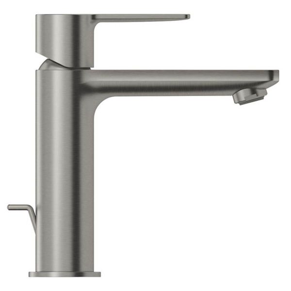 Grohe Lineare Badarmatur S-Size, Zugstangen-Ablaufgarnitur, supersteel